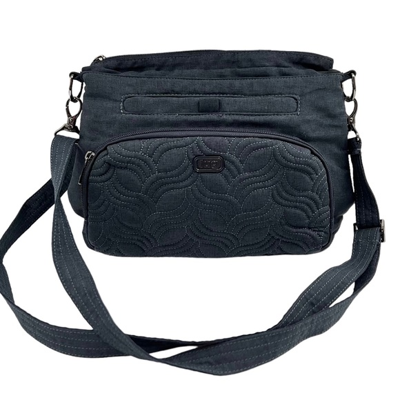 lug Bags Lug Samba Rfid Quilted Blue Cross Body Travel Bag Poshmark